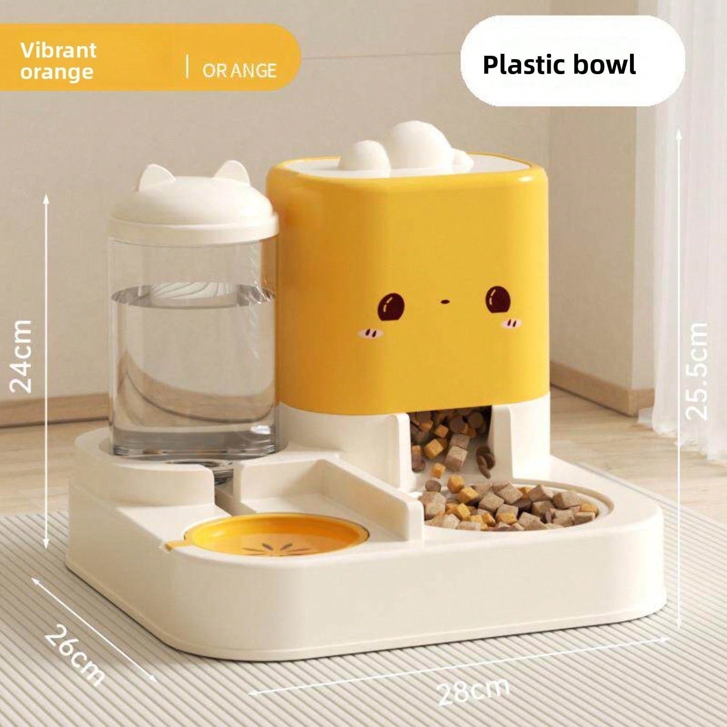 Gravity Pet Feeder & Water Dispenser for Cats and Dogs — 2-in-1