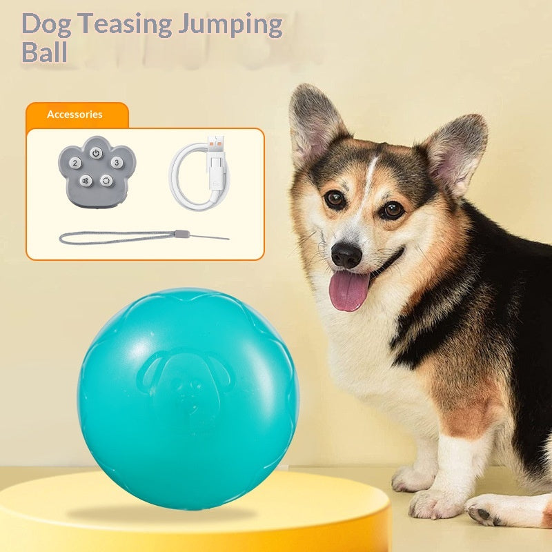 Interactive Jumping Ball Dog Toy — Remote-Controlled Electric Play