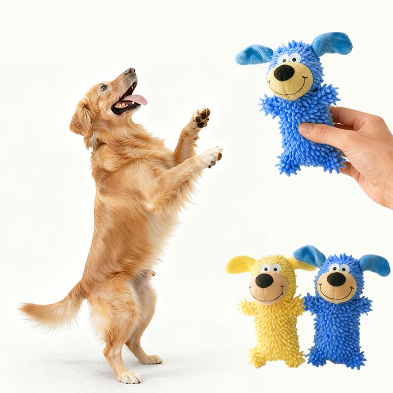Interactive Squeaky Chew Toy for Dogs — Dental Cleaning & Enrichment