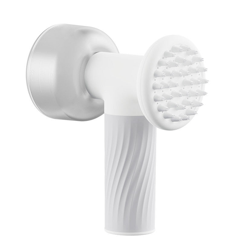 Foaming Bath Brush with Soap Dispenser for Dogs & Cats — Self-Lathering