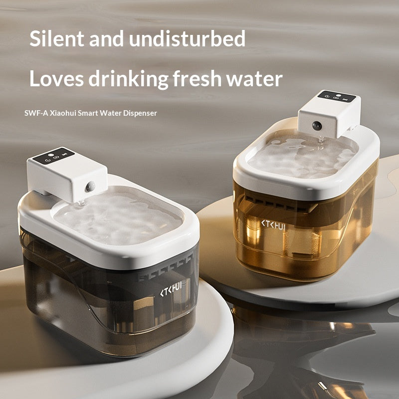 Fresh Running Water Cat Fountain — Motion-Sensing, Quiet Filtration