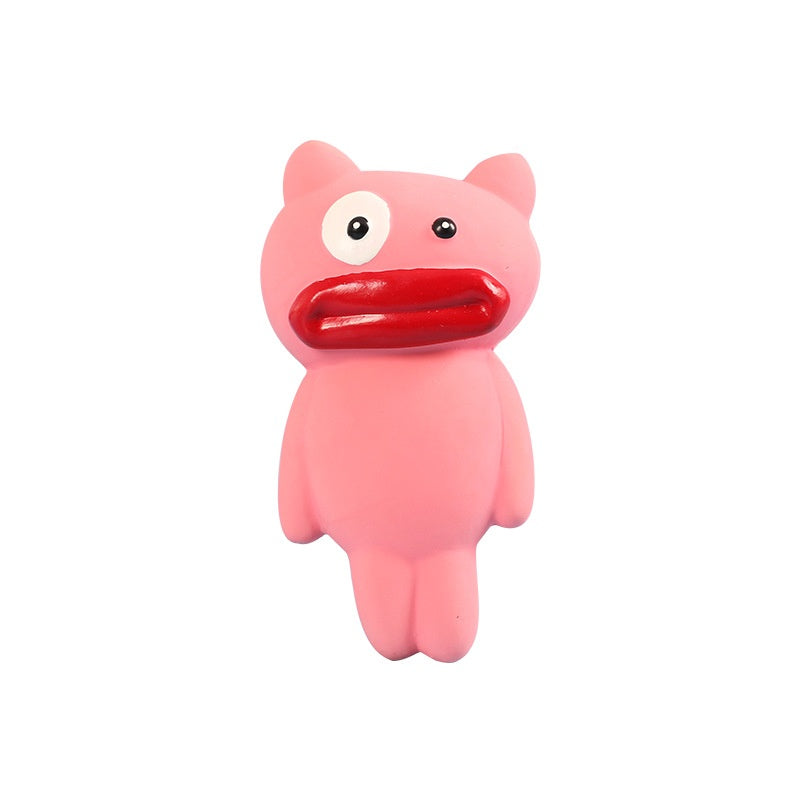 Natural Latex Squeaky Chew Toy for Small & Medium Dogs — Chew-Resistant