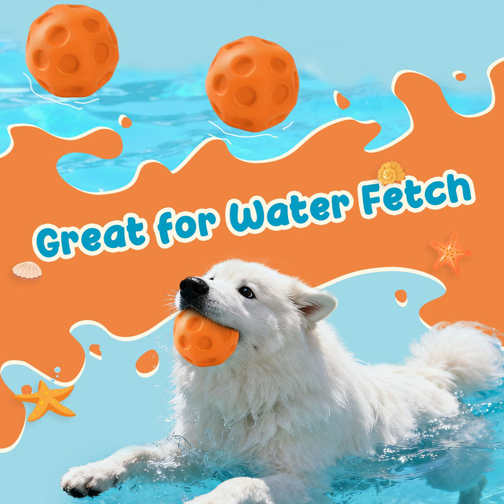High-Bounce Fetch Balls for Medium & Large Dogs — 3 Pack