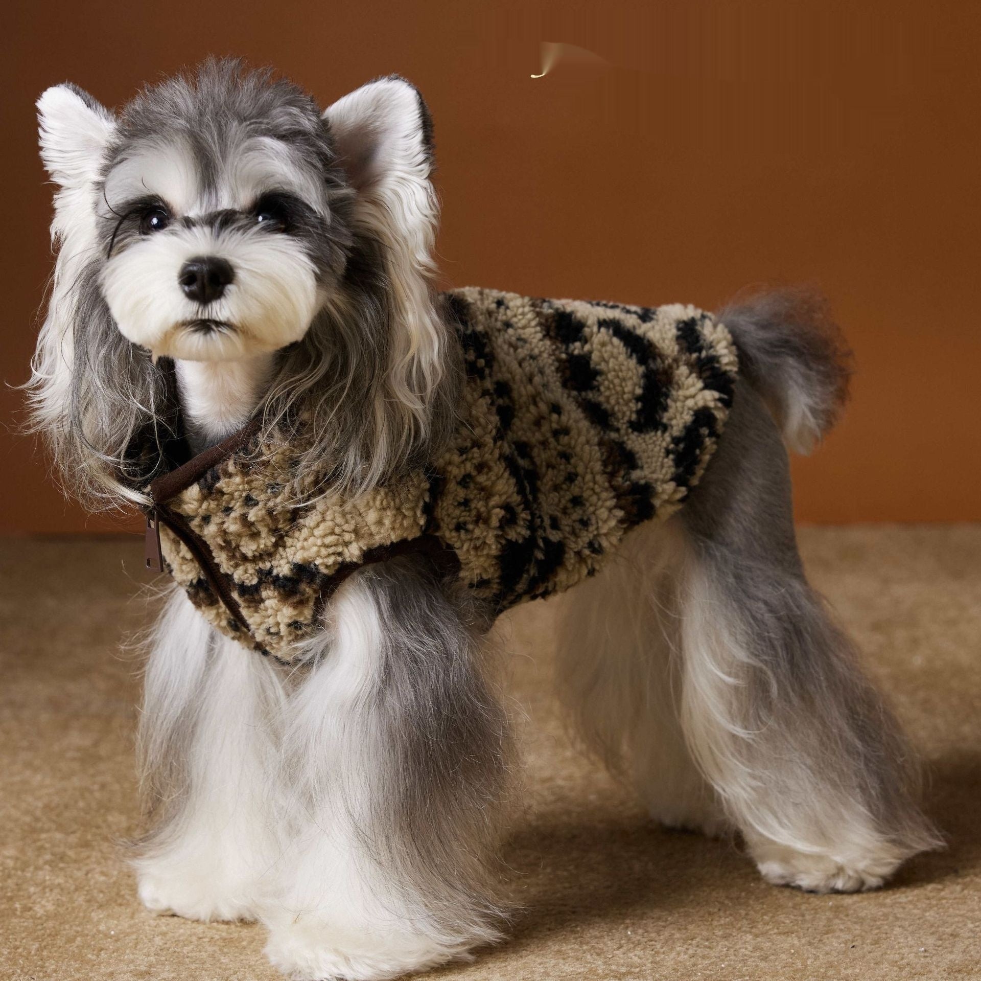 Cosy Fair Isle Knit Vest for Small Dogs — Teddy & Shih Tzu Fit