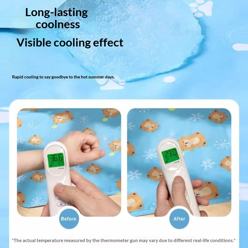 Self-Cooling Pet Mat for Dogs & Cats — Pressure-Activated Relief