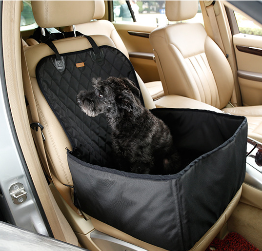 Waterproof Car Seat Protector for Dogs — Foldable 2-in-1 Cover