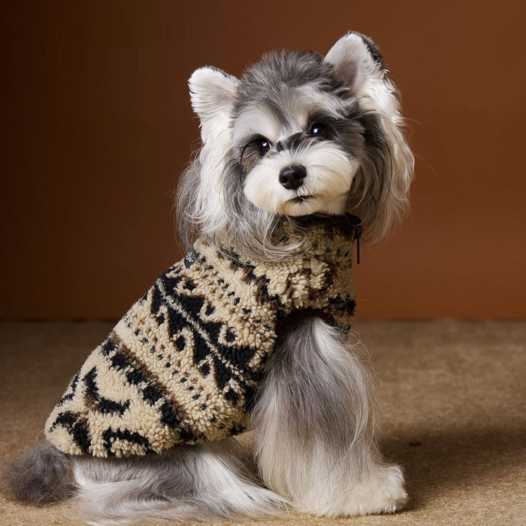Cosy Fair Isle Knit Vest for Small Dogs — Teddy & Shih Tzu Fit