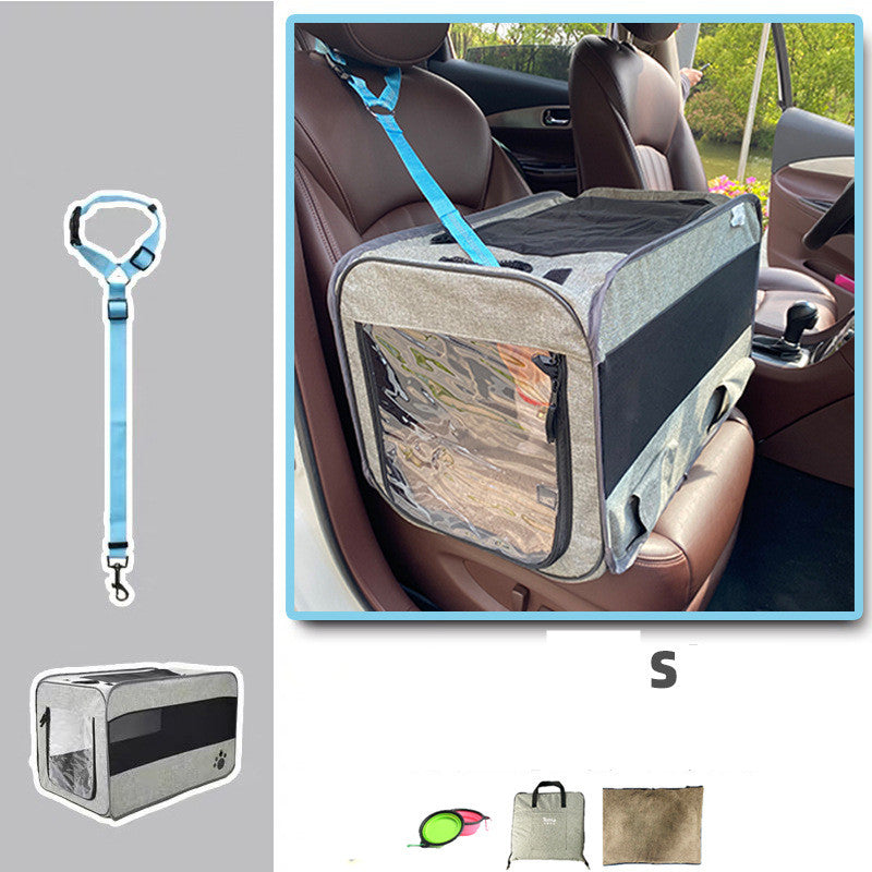 Foldable Pet Travel Carrier for Cats & Dogs — Locking Zippers