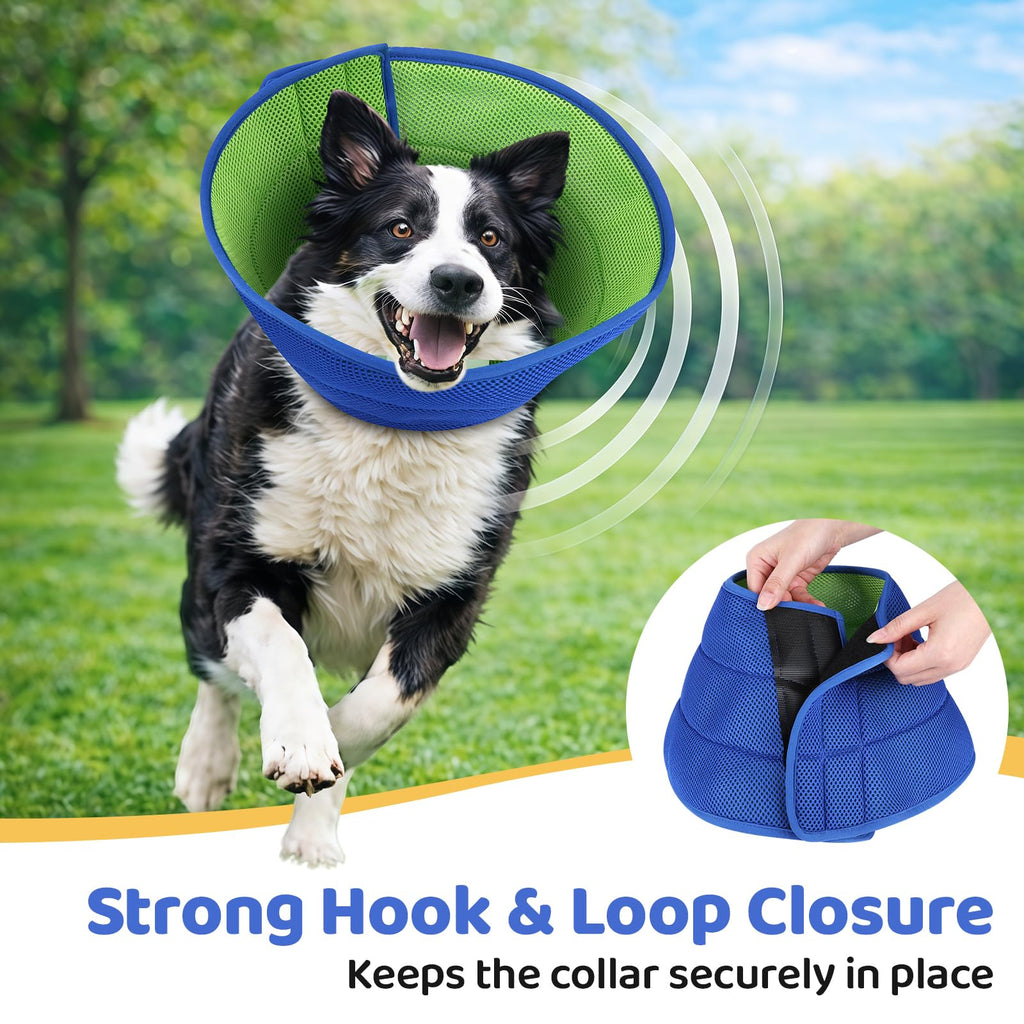 Recovery Cone Collar for Dogs & Cats — Soft, Adjustable & Washable