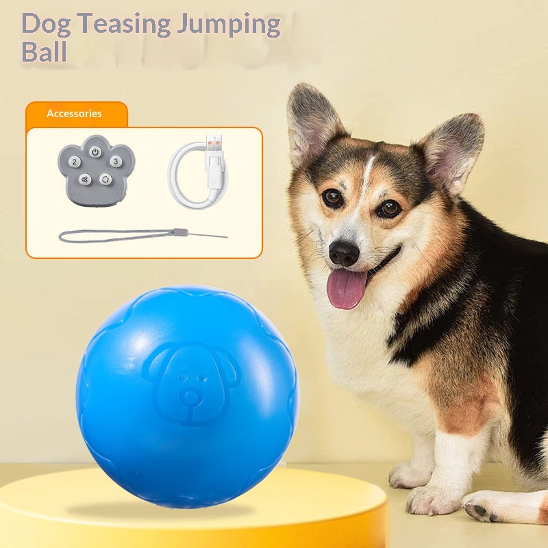 Interactive Jumping Ball Dog Toy — Remote-Controlled Electric Play