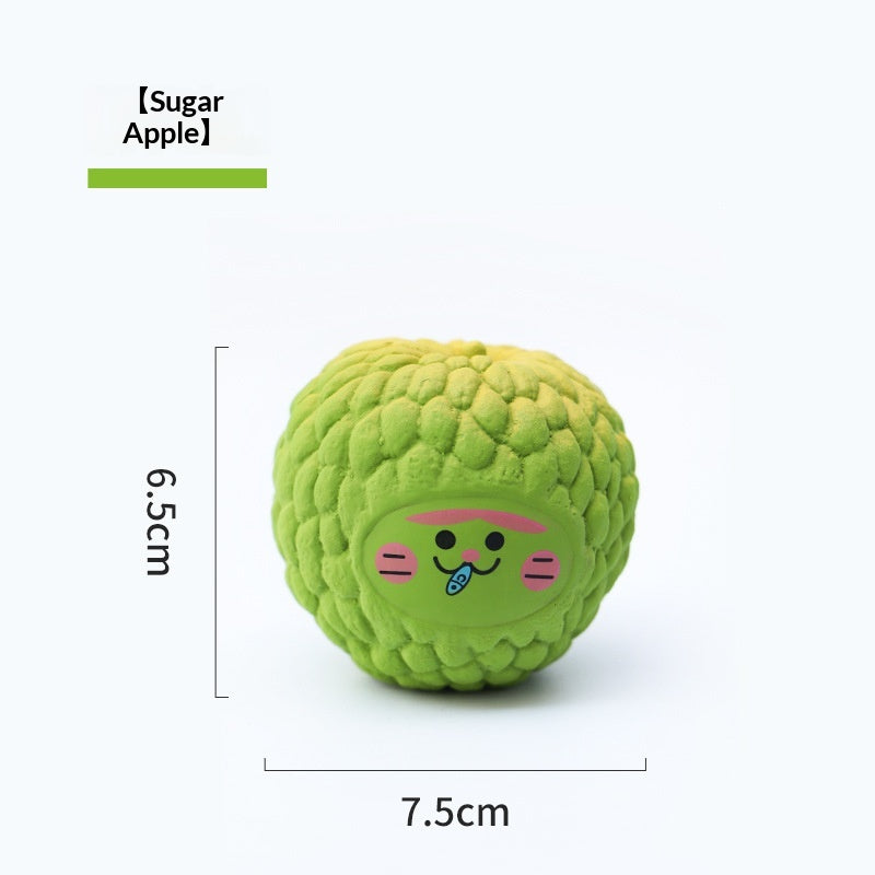 Natural Latex Squeaky Chew Toy for Small & Medium Dogs — Chew-Resistant