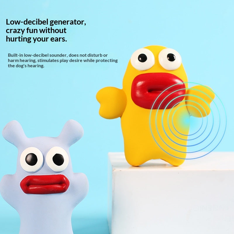 Natural Latex Squeaky Chew Toy for Small & Medium Dogs — Chew-Resistant
