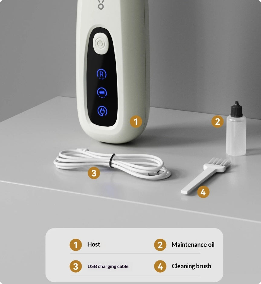 Tangle-Free Paw Trimmer for Cats — Quiet Electric Grooming Shaver