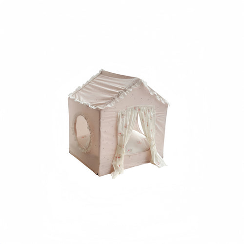 Cosy Princess Tent Bed for Cats & Small Dogs — Breathable Cotton