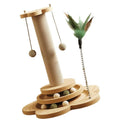 Interactive Scratch & Play Tower for Cats — Sisal, Track & Ball