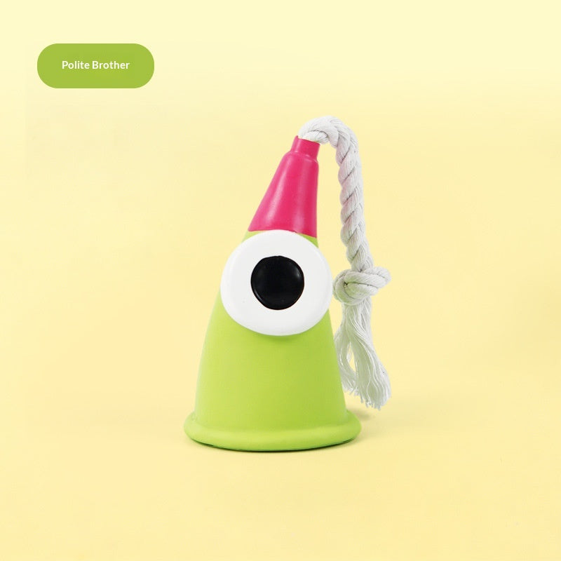Natural Latex Squeaky Chew Toy for Small & Medium Dogs — Chew-Resistant