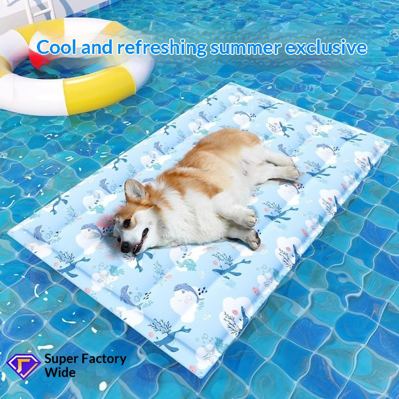 Self-Cooling Pet Mat for Dogs & Cats — Pressure-Activated Relief