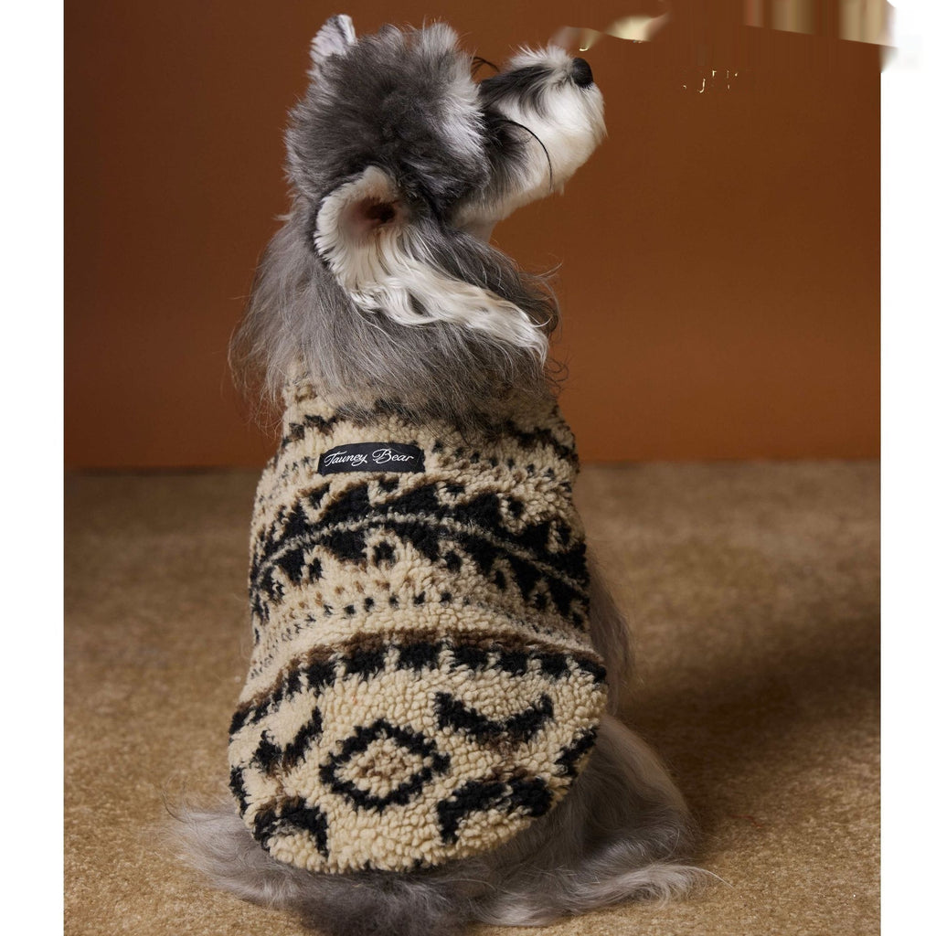 Cosy Fair Isle Knit Vest for Small Dogs — Teddy & Shih Tzu Fit
