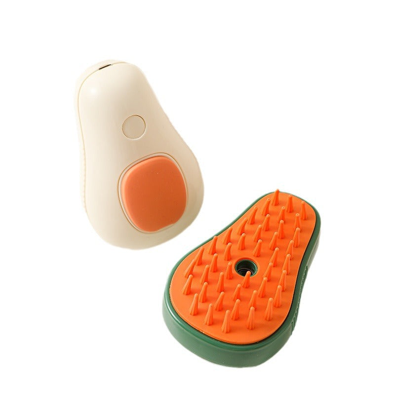 3-in-1 Steam Grooming Brush for Cats & Dogs — Self-Cleaning Spray Comb