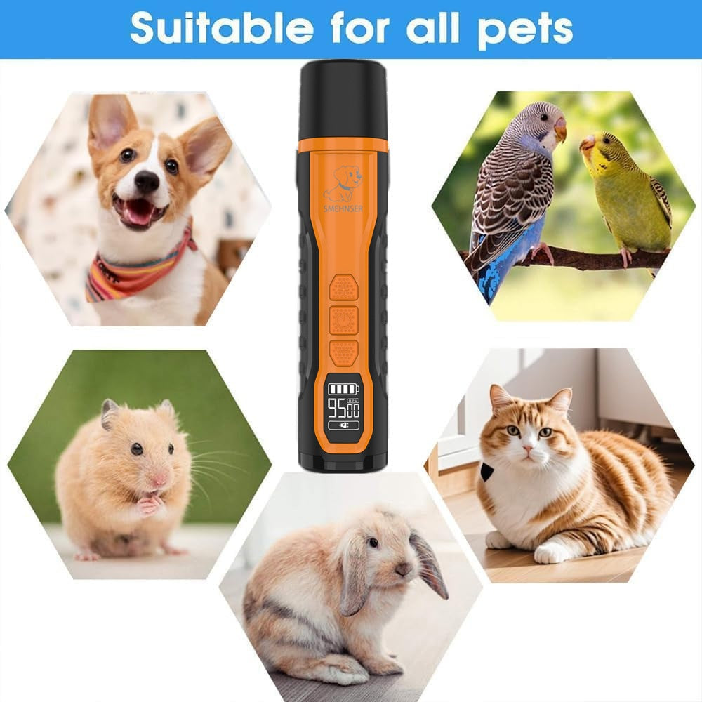 Quiet Nail Grinder for Cats & Dogs — USB Rechargeable, 2000mAh