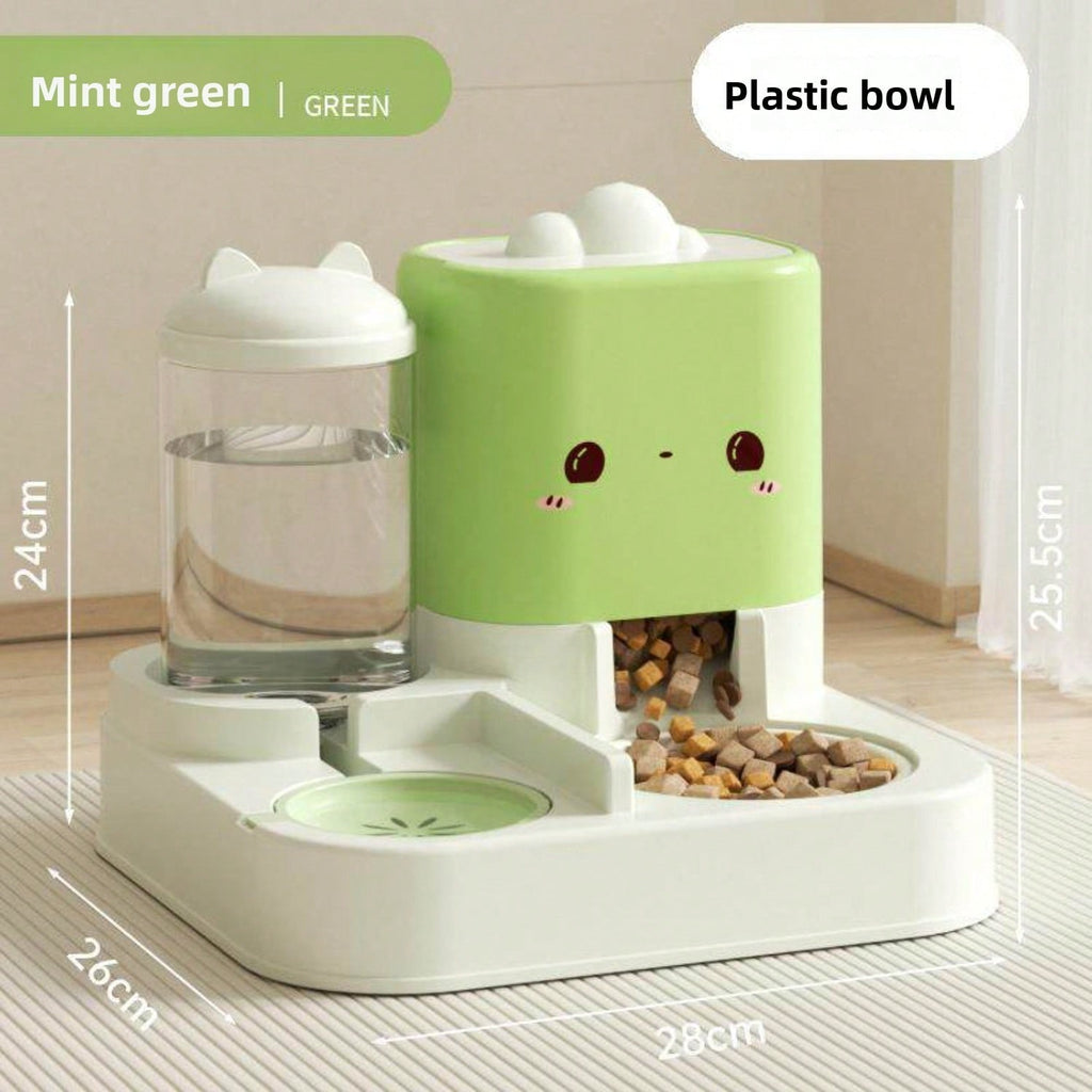 Gravity Pet Feeder & Water Dispenser for Cats and Dogs — 2-in-1