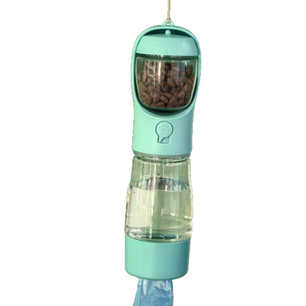 3-in-1 Walk & Feed Travel Bottle for Dogs — Water, Food & Waste Bags