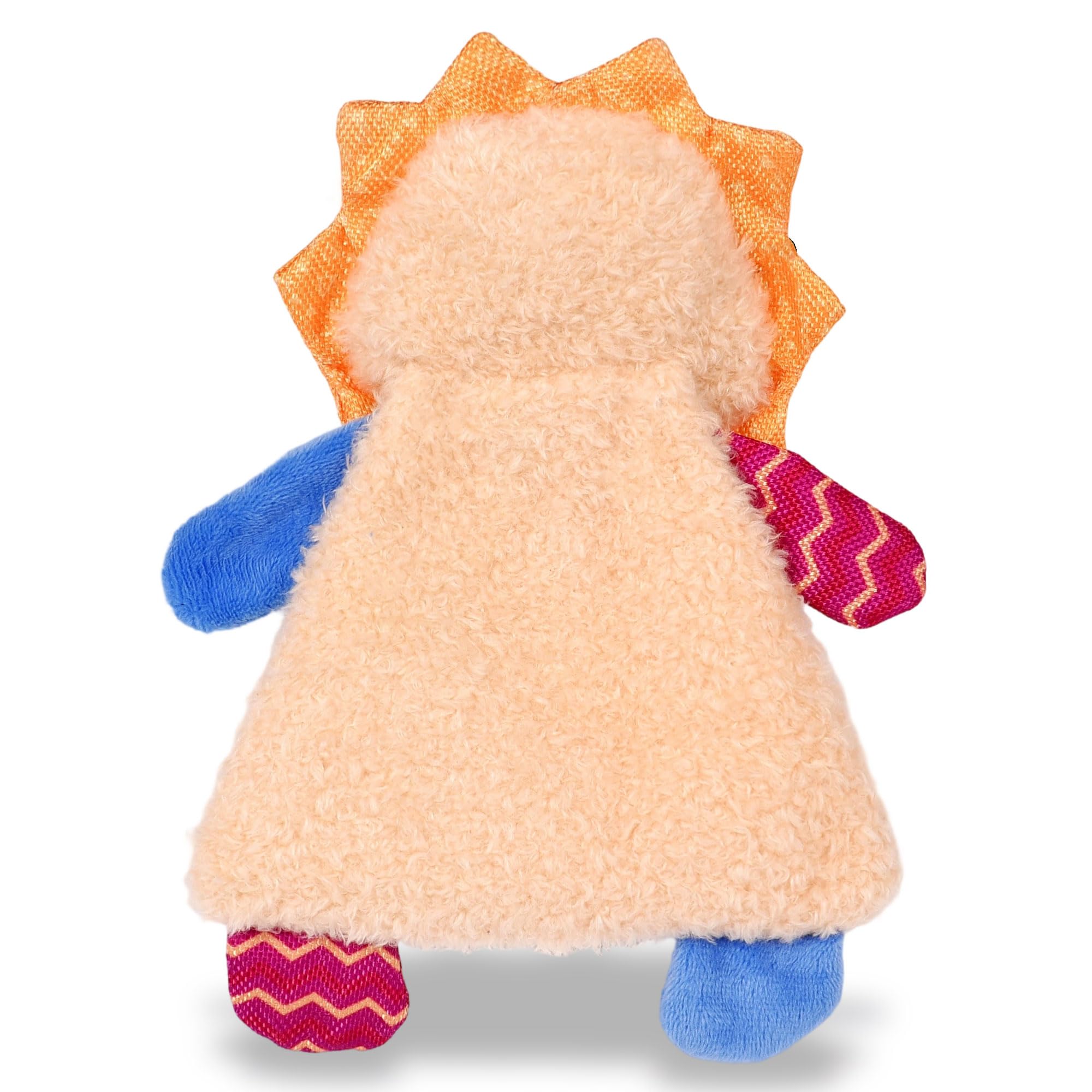 Crinkle & Squeak Plush Lion Toy for Small to Medium Dogs — Dual Squeakers