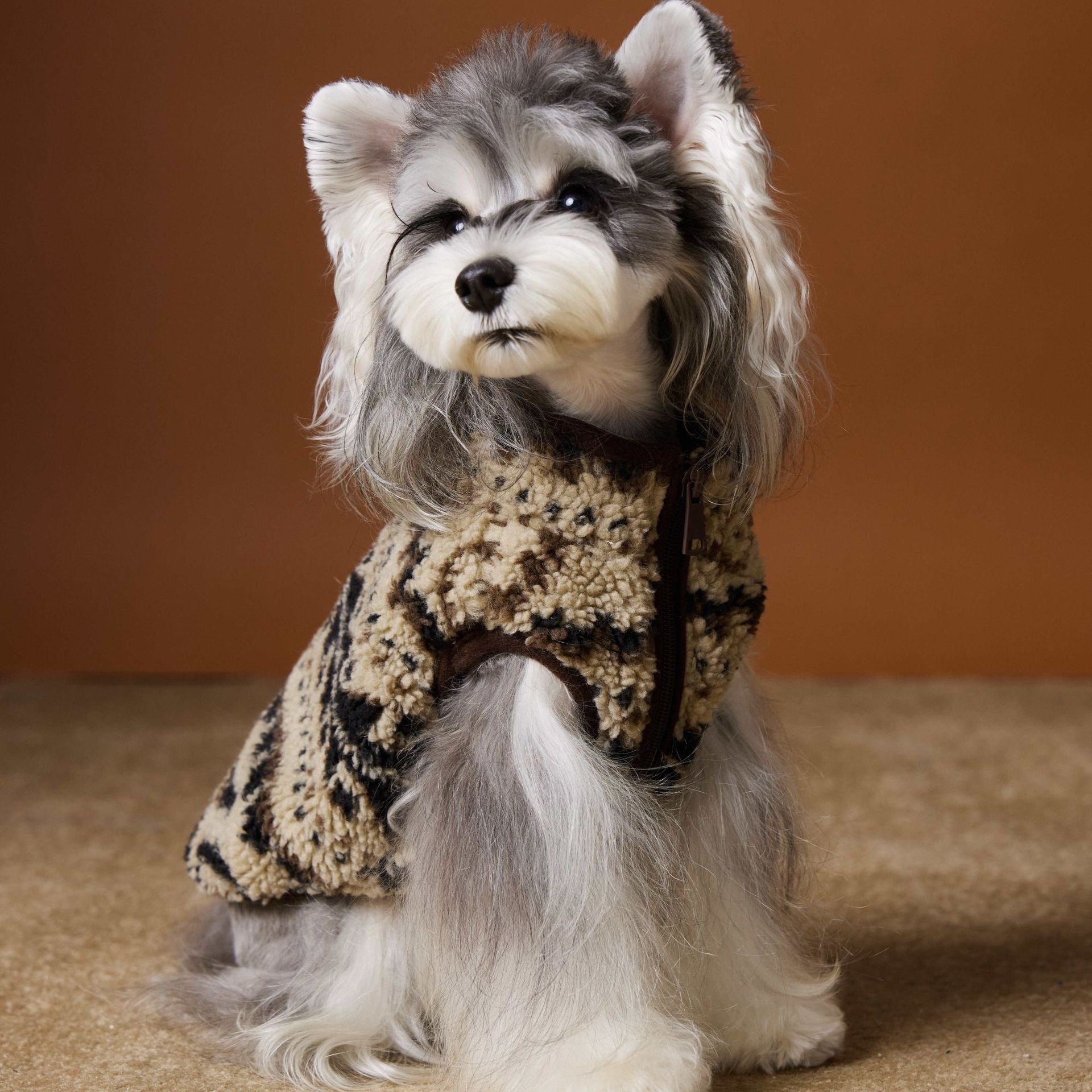 Cosy Fair Isle Knit Vest for Small Dogs — Teddy & Shih Tzu Fit