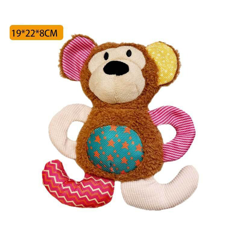 Crinkle & Squeak Plush Lion Toy for Small to Medium Dogs — Dual Squeakers
