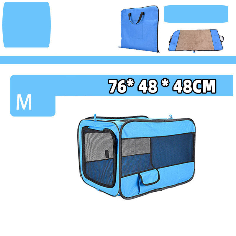 Foldable Pet Travel Carrier for Cats & Dogs — Locking Zippers