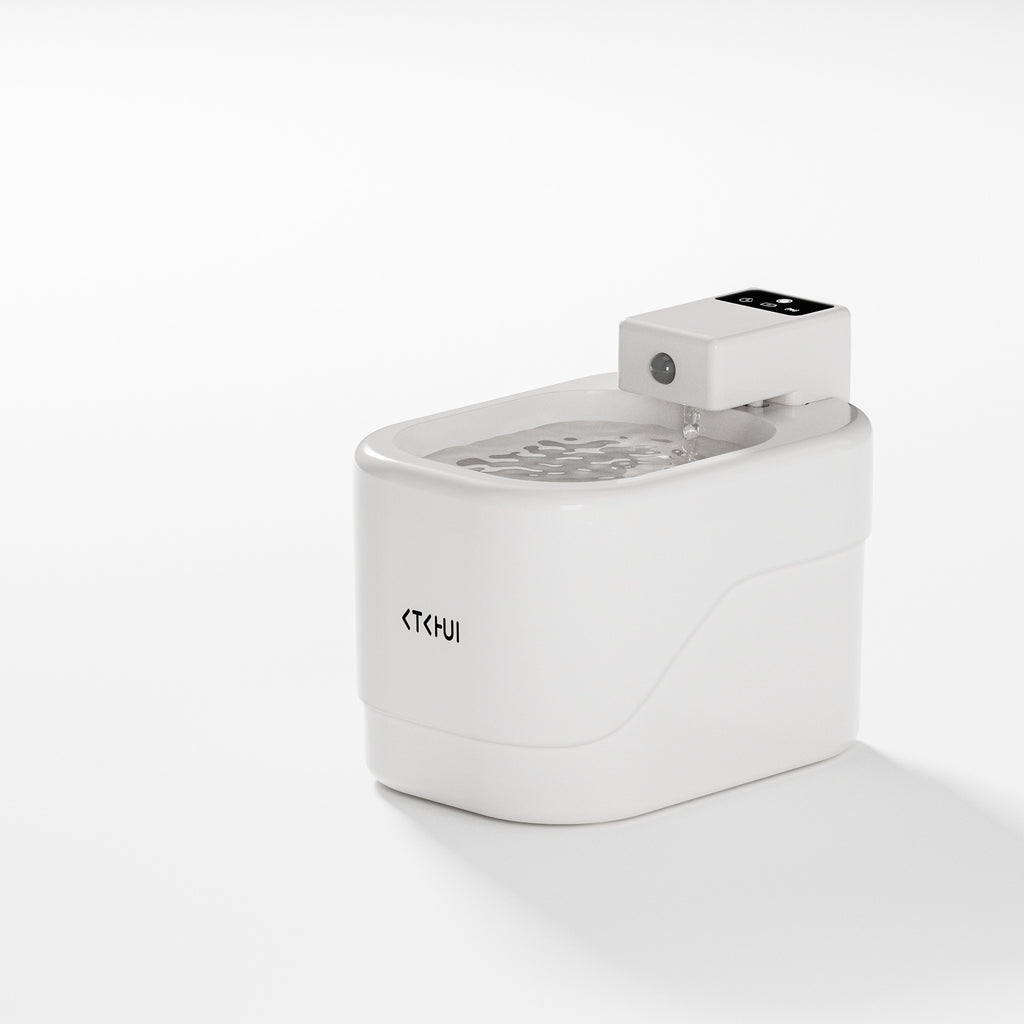 Fresh Running Water Cat Fountain — Motion-Sensing, Quiet Filtration