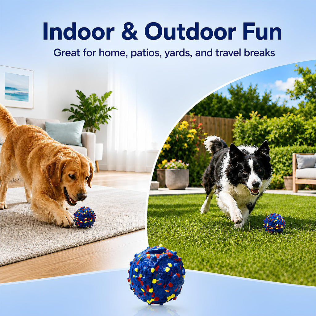 Rolling Interactive Ball for Dogs — Self-Moving, Waterproof & Rechargeable