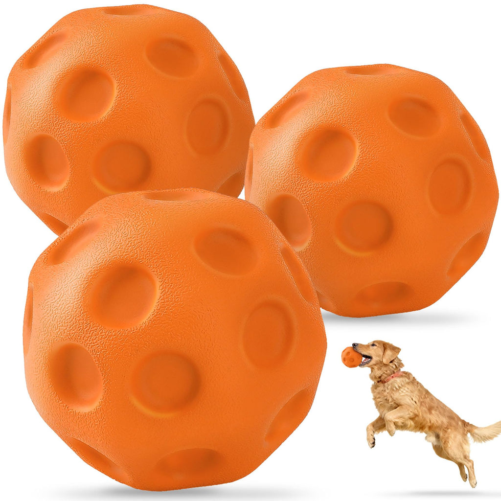High-Bounce Fetch Balls for Medium & Large Dogs — 3 Pack