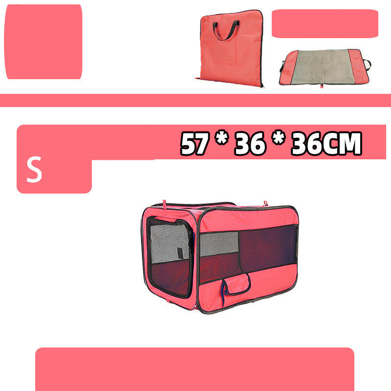 Foldable Pet Travel Carrier for Cats & Dogs — Locking Zippers